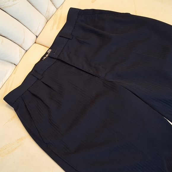 Claudio Nucci, Men's 30x30 Navy Blue Cuffed Dress Pants - Picture 4 of 7